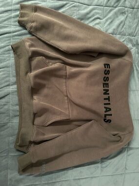 Fear of God ESSENTIALS Taupe/Brown Logo Sweatshirt